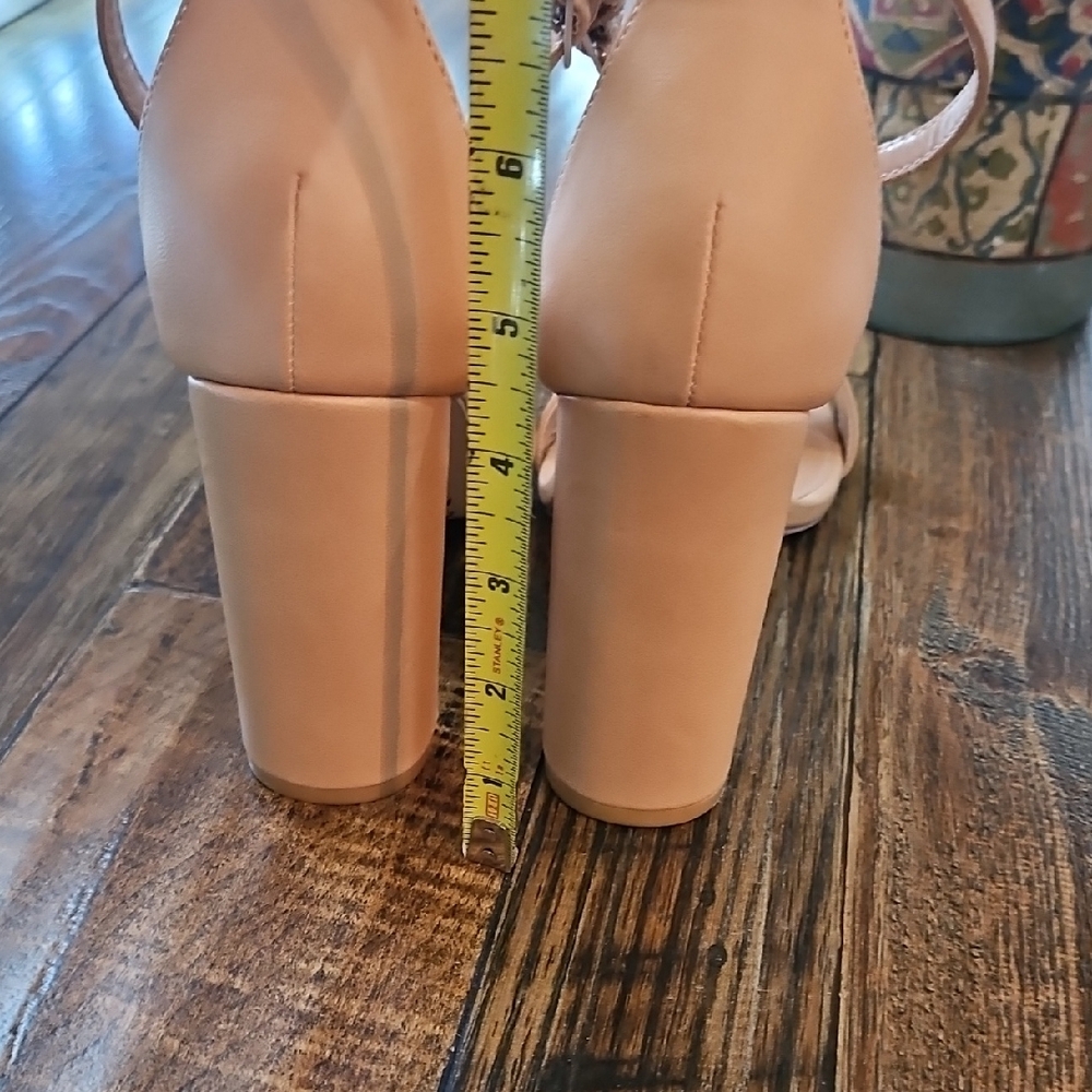 Lulu's Taylor Naked Chunky Block Heel‎ Sandals - Picture 7 of 11